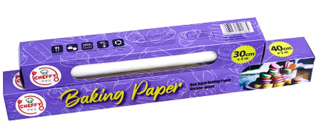 CHEFFY BAKING PAPER WHITE 30X10 (DOS=24)