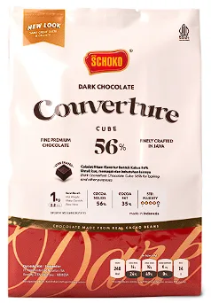 SCHOKO CUBE DARK 56% 1KG(DOS=5)(JUN28)