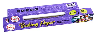 CHEFFY BAKING PAPER BROWN 40X5M(DOS=12)