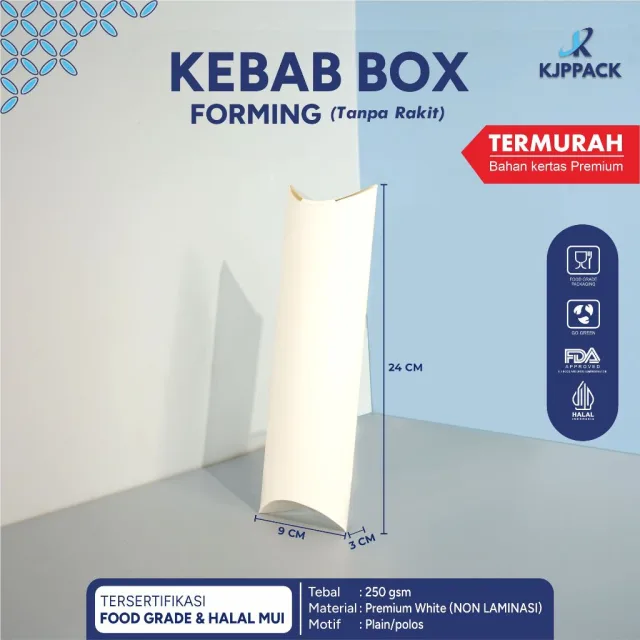 DRCC KEBAB PUTIH 23X9CM @10 (DOS=25)