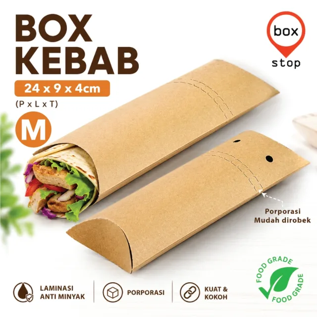 DRCC KEBAB KRAFT 23X9CM @10 (DOS=25)