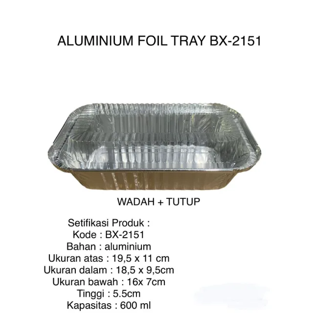 FOIL BX2151 600ML (A19,5X11) T5,5 (DOS=3000)