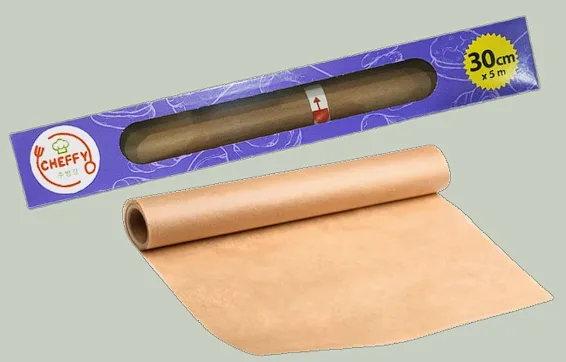 CHEFFY BAKING PAPER BROWN 30X5M (DOS=24)