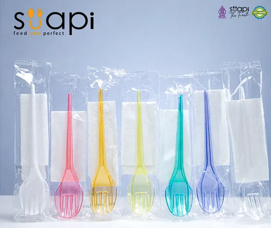SUAPI SENDOK GARPU 1SET VIOLET(DOS=1000)
