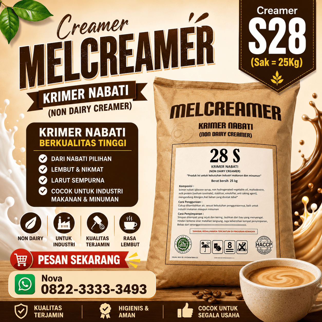 S28 CREAMER (SAK=25KG)(JUL27)