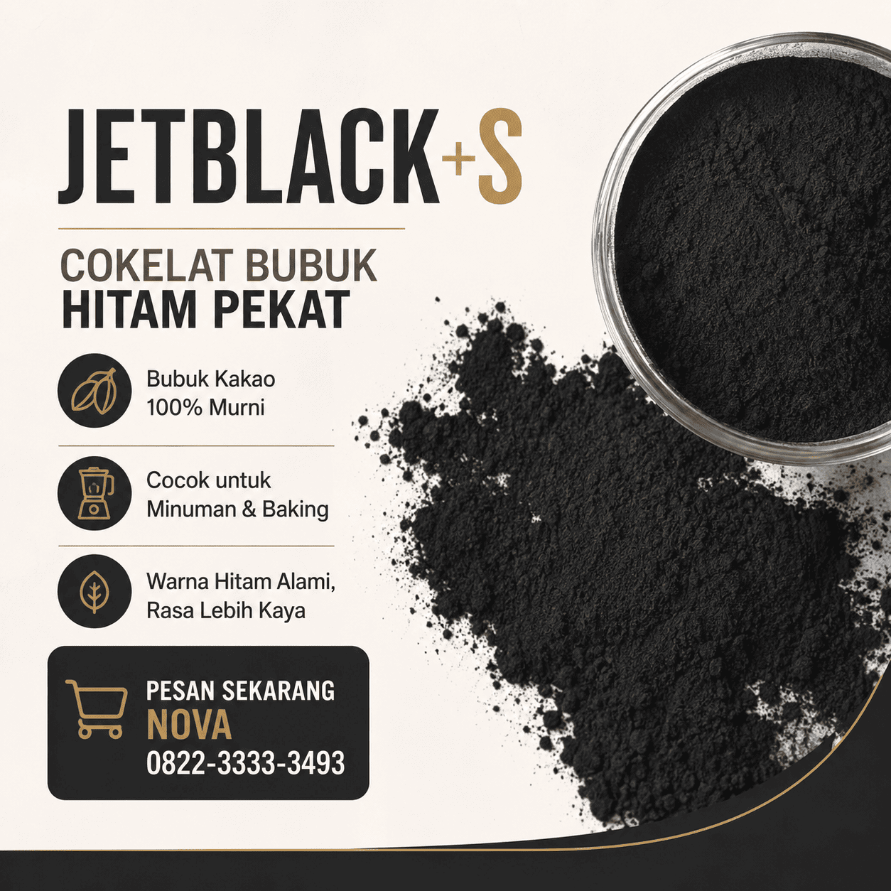SCHOKO JETBLACK+S BAG 1KG(DOS=5)(JUN28)