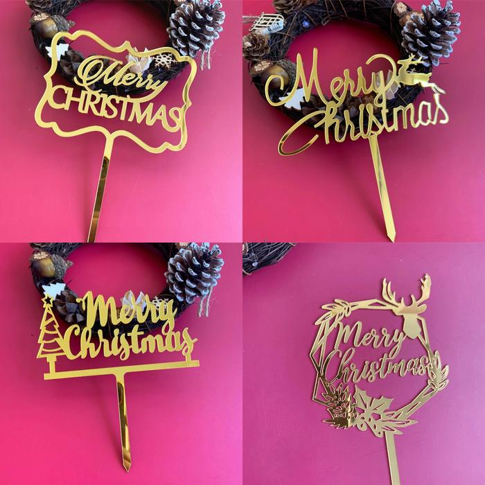 TOPPER XMAS 15CM (PACK=12)
