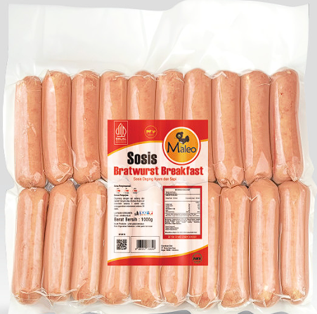 MALEO BRATWURST 1KG (DOS=10)