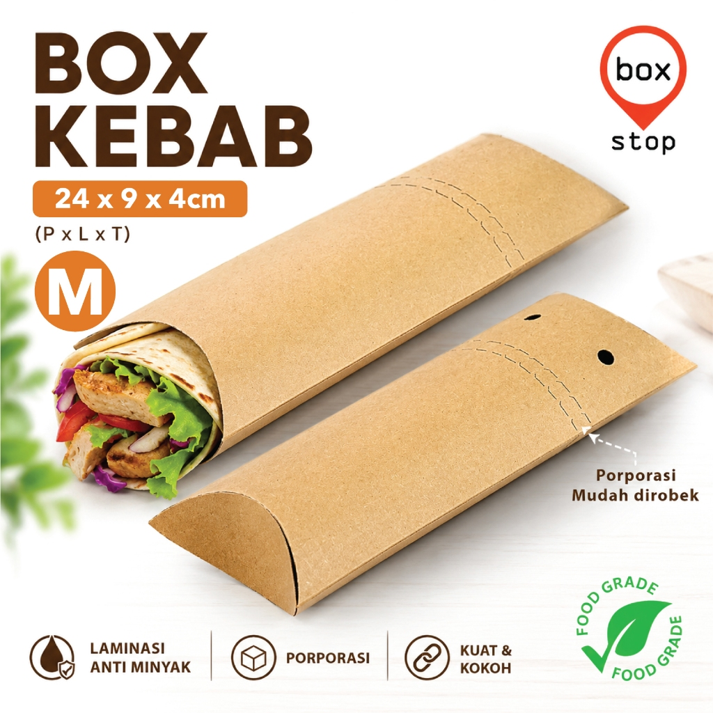 DRCC KEBAB KRAFT 23X9CM @10 (DOS=25)