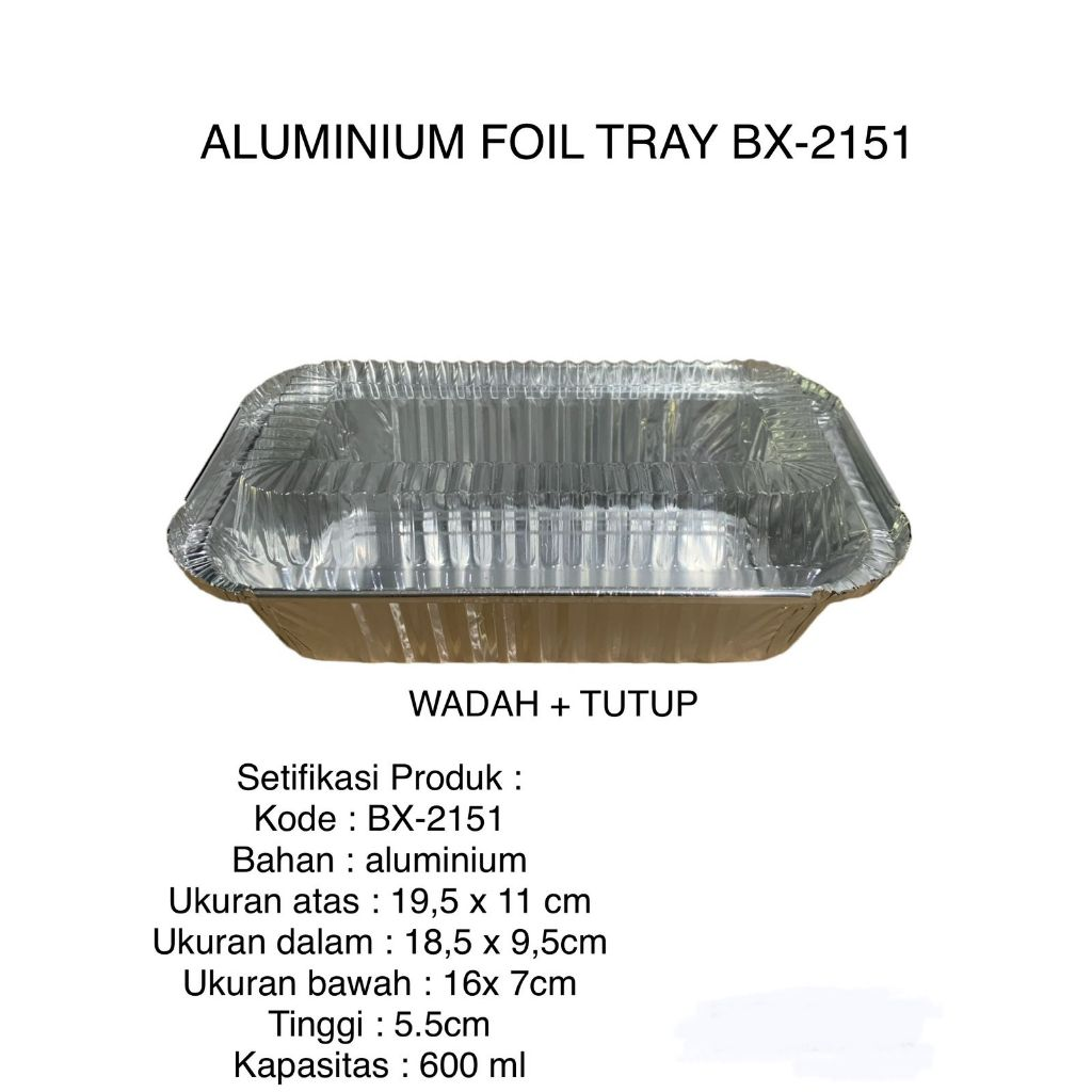 FOIL BX2151 600ML (A19,5X11) T5,5 (DOS=3000)