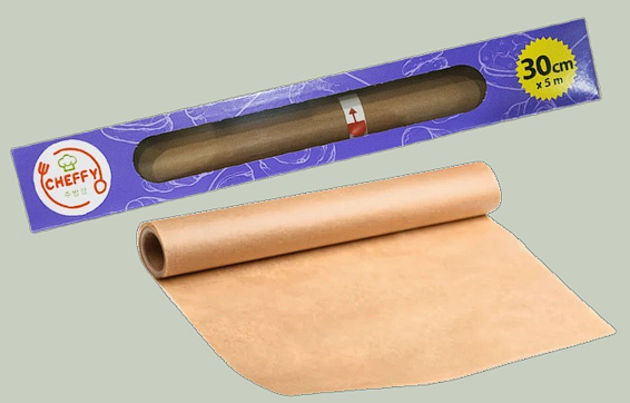 CHEFFY BAKING PAPER BROWN 30X5M (DOS=24)