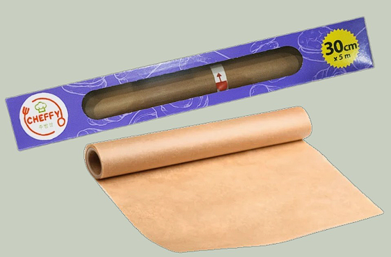 CHEFFY BAKING PAPER BROWN 30X5M(DOS=12)