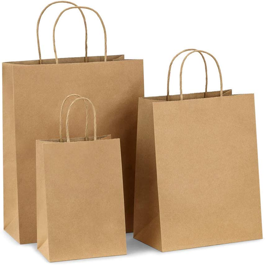 PAPERBAG BROWN 27X30 CM (PACK=10)