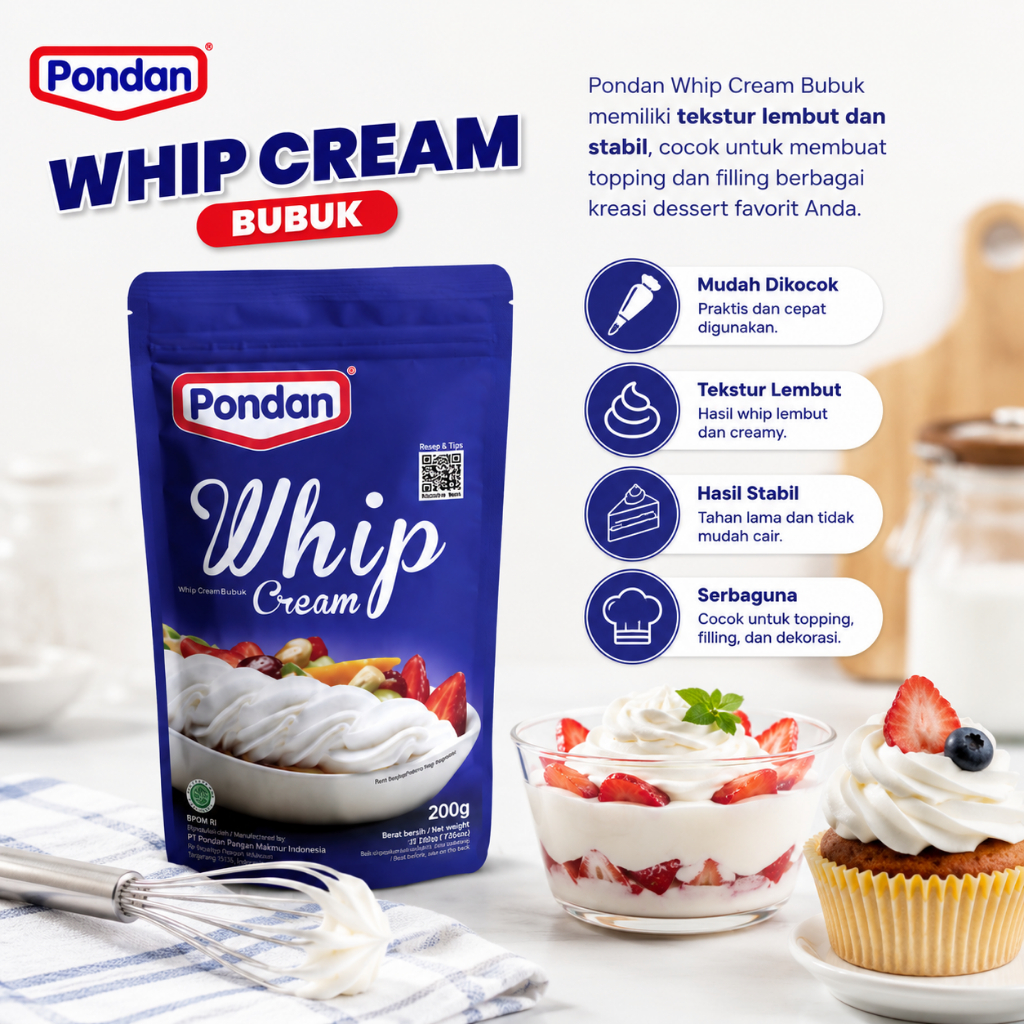 PONDAN WHIP 200GR(DOS=24)(DES26)