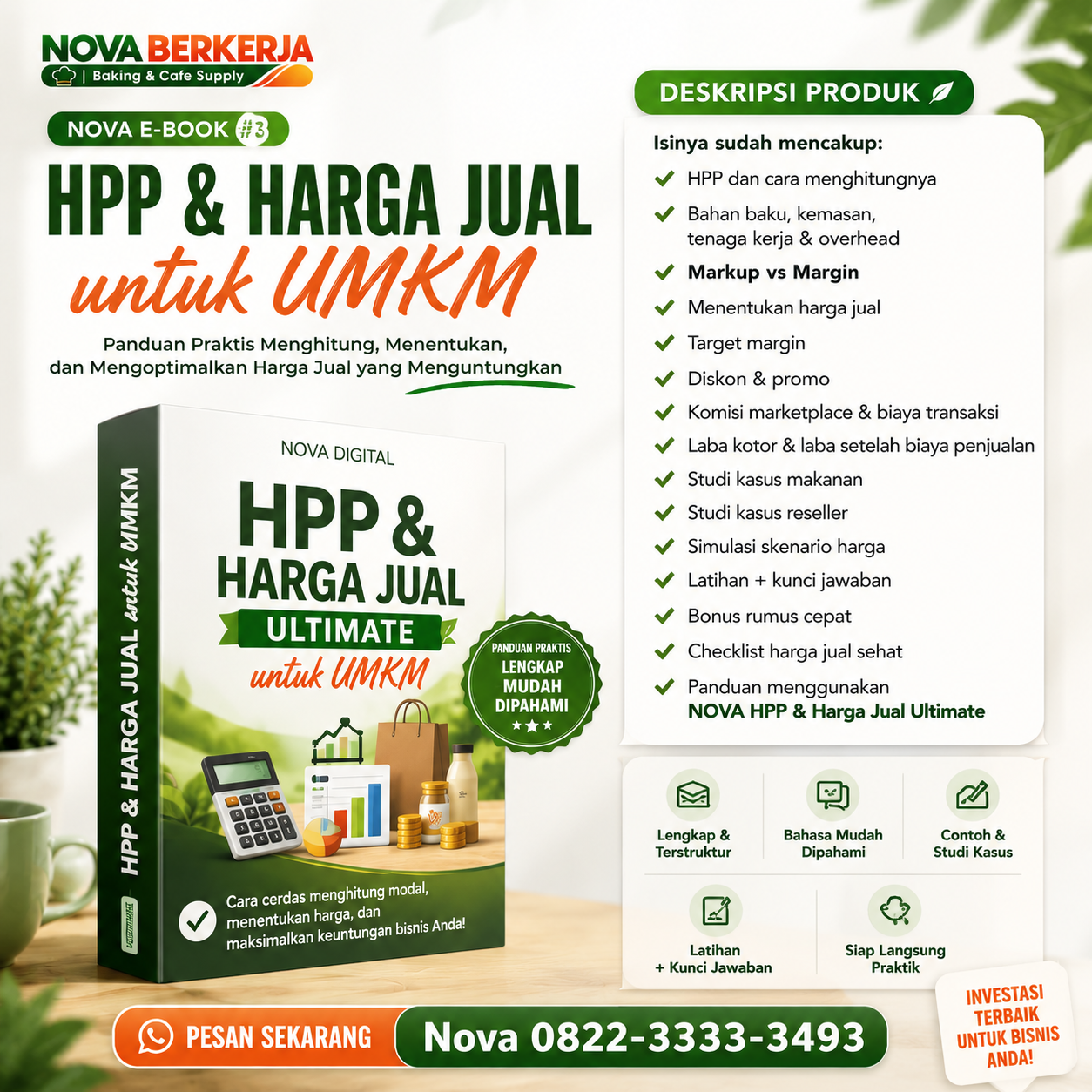 NOVA E-BOOK #3 - HPP & Harga Jual untuk UMKM